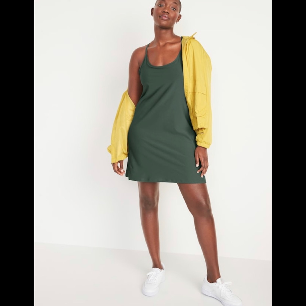 Old Navy Sleeveless PowerSoft Performance Racer-Back Mini Swing Dress
